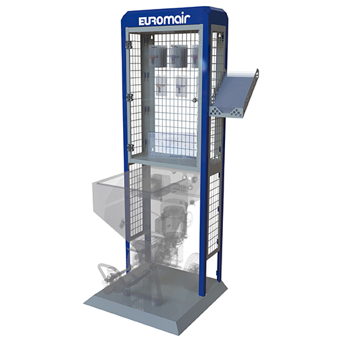 Vitrine pièces détachées + podium simple