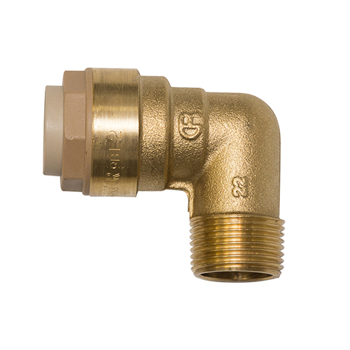 Elbow push-in connector for EUROPRO 50-3, 100-3 compressor hose  coudé 3/4 x 22 pour tuyau compresseur EUROPRO 50-3, 100-3