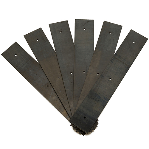 Set of 6 foam-rubber blades for version 2 blowing machine distributor  6 pales caoutchouc distributeur cardeuse version 2