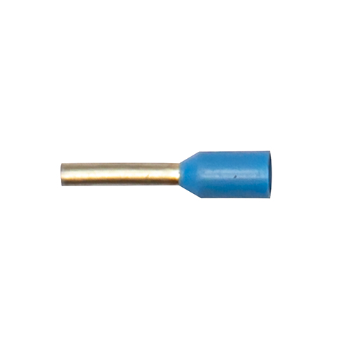 Embout câblage  simple bleu ø 0.75