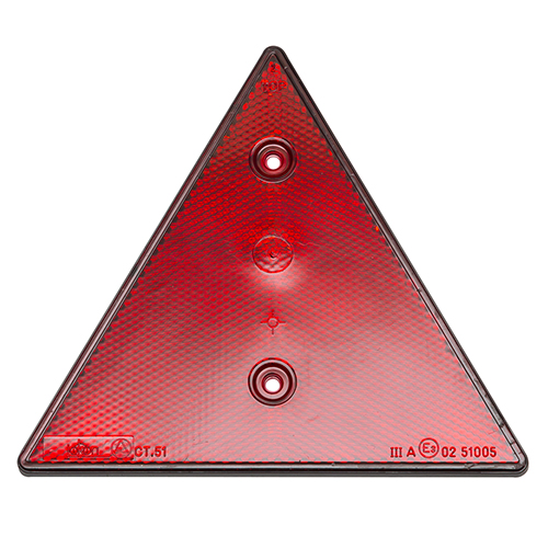 Triangular red reflector  & rouge