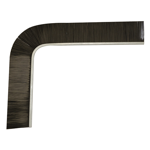 Brosse strip  8 Z PP UV 0.50 noir lisse Longueur 3000 mm - CP 60