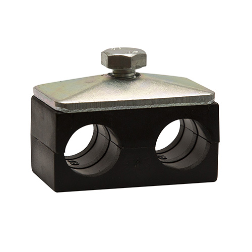 Collier double  tube ø 18