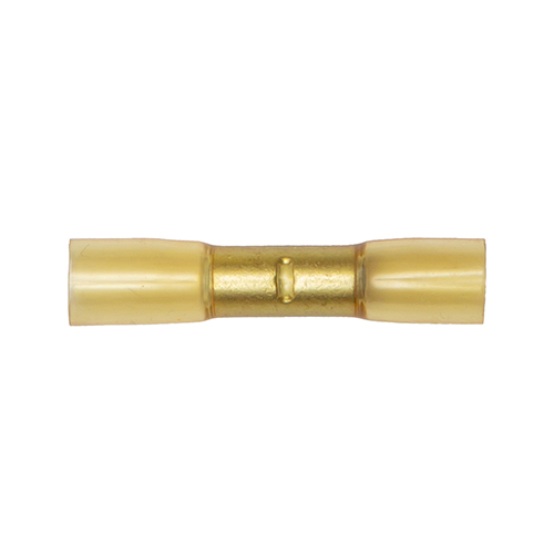Cosse manchon  thermorétractable jaune 2.5/6 mm²