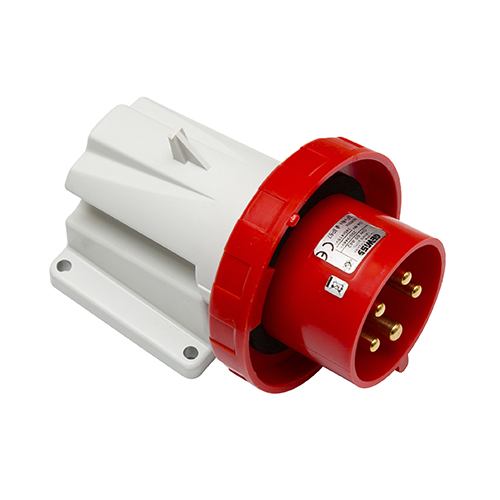Electrical plug 90° 3P + N + T 32 A 400V 6H  mâle saillie 90° 3P + N + T 32 A 400V 6H