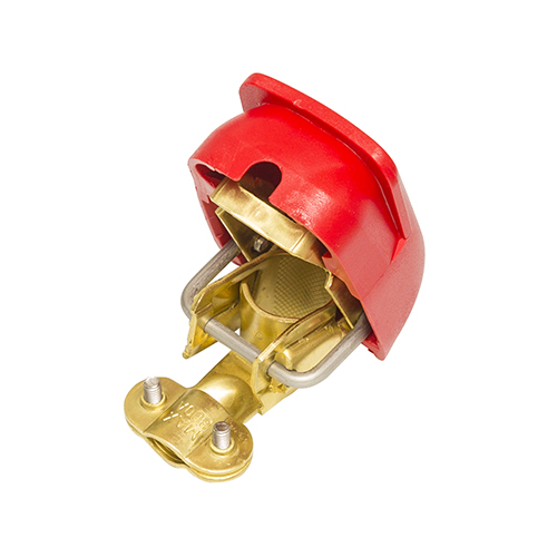 Self-clamping battery terminal + red  serrage automatique + rouge