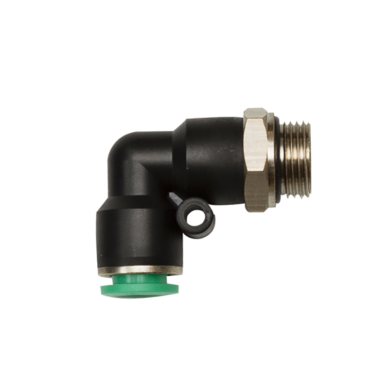 M3/8 ø 10 cylindrical elbow push-in connector  coudé M3/8 cylindrique ø 10