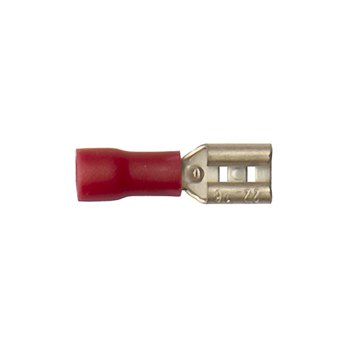 Cosse plate  femelle rouge 4.8 mm