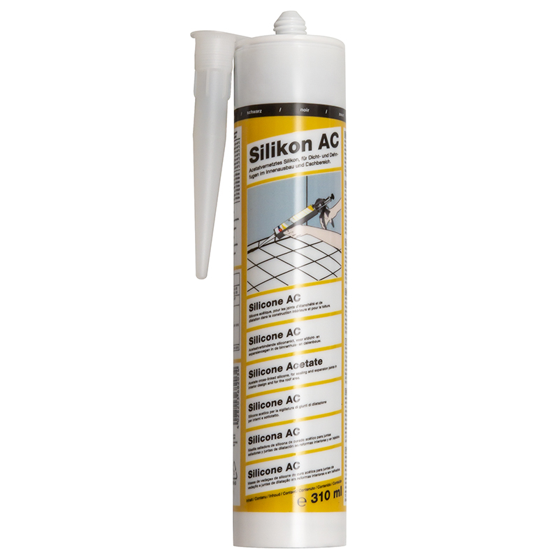 Silicone noir  en cartouche - 310 ml