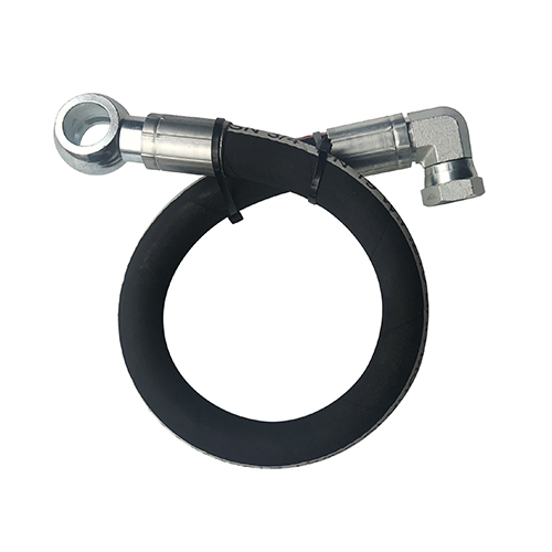Flexible pompe  hyd. 37 cc-moteur hyd. A-330banjo (vers le bas pompe et moteur)