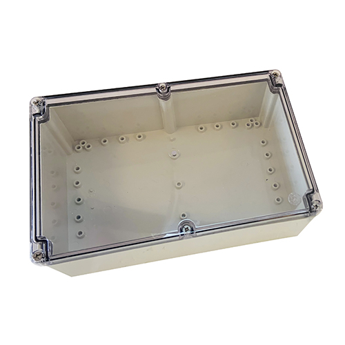 250 x 160 x 90 plastic box with transparent lid  avec couvercle transparent 240 x 190 x 90