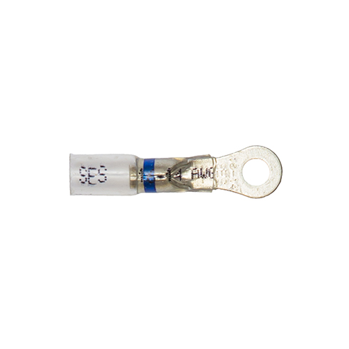 Cosse oeillet  thermorétractable bleu N° 5