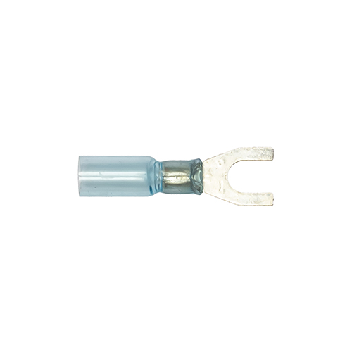 Cosse fourche  thermorétractable bleu N° 5