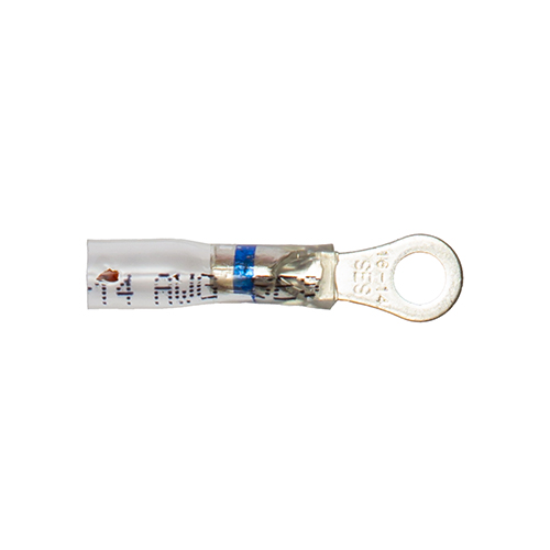 Cosse oeillet  thermorétractable bleu N° 4