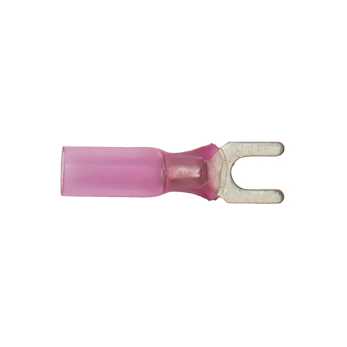 Cosse fourche  thermorétractable bleu N° 4