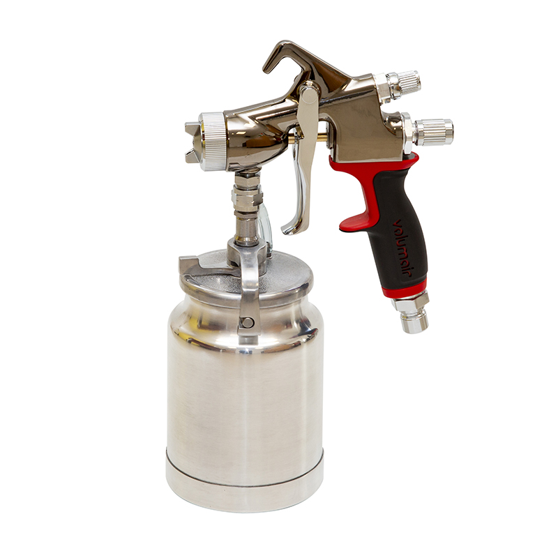 HV500 paint spray-gun for turbine with lower bowl  godet inférieur HV500 pour turbine