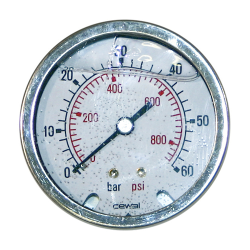 Axial manometer 1/4