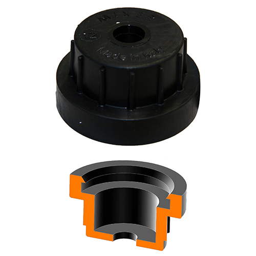 Black spraying nozzle Ø 10 70SH  ø 10 noire 70SH