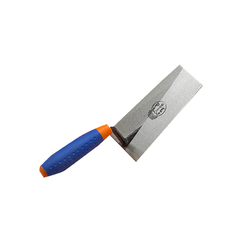 Trowel, length 18 cm, squared end fibre handle  18 cm bout carré manche fibre