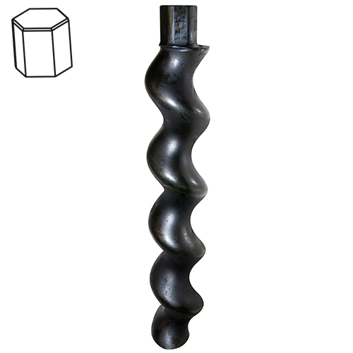 MIXER 75-15 / 1,5L7 pump rotor hexagonal head 51,5 x 59  MIXER 75-15 / 1,5L7 tête hexagonale 51,5 x 59