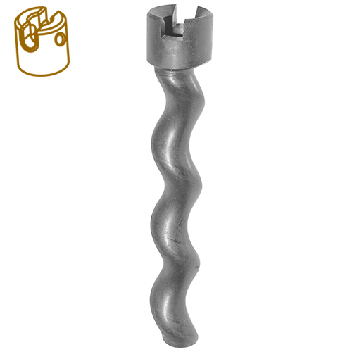 MIXER 8 N13S L=255 INOX pump rotor with slit and holed head  MIXER 8 N13S L=255 INOX tête fendue et percée