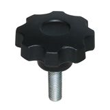 Plastic thumb wheel M 10 x 30  M 10 x 30