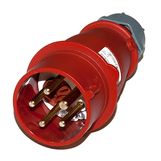 Male electrical plug 3P + N + G 16A with phase switch  D mâle 3P + N + T 16A avec inverseur de phase