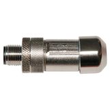 M12 straight male coupling - 4 poles  droit M12 - 4 pôles