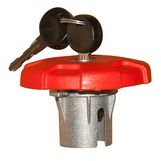 Red diesel tank cap with key - C.P 60  gasoil rouge avec clé -  CP 60