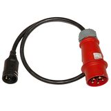 TETRA 32A male socket adapter x 230V female socket  mâle TETRA 32A x prise femelle 230V