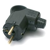 2P male electric socket + foam rubber T  mâle 2P + T caoutchouc