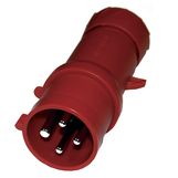 Male D electric socket 3P + T 16 A  D mâle 3P + T 16 A