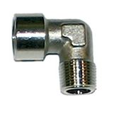 90° low-pressure elbow 1/4 MaleC x 1/4 FemaleD  90° 1/4