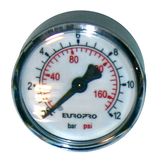 1/4 conical axial manometer - 50mm - 0 to 20 bar  1/4