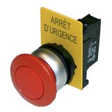 Complete EMERGENCY STOP button Ø 22  URGENCE complet